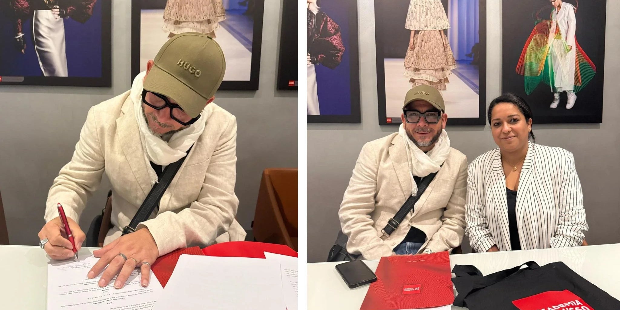 Nuestro docente Giancarlo Bouverie visita la Accademia del Lusso en Milán