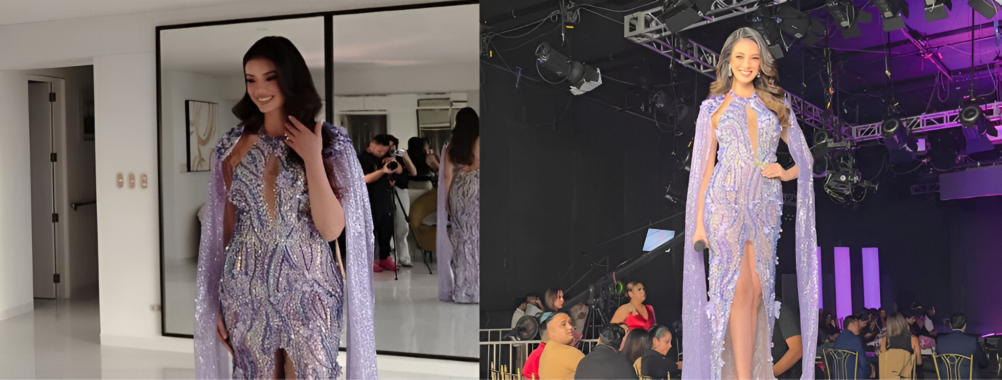 MARÍA LUCÍA ARIAS, EGRESADA DE CHIO LECCA, VISTE A SOFÍA CAJO EN LA FINAL DE MISS INTERNATIONAL PERÚ 2025
